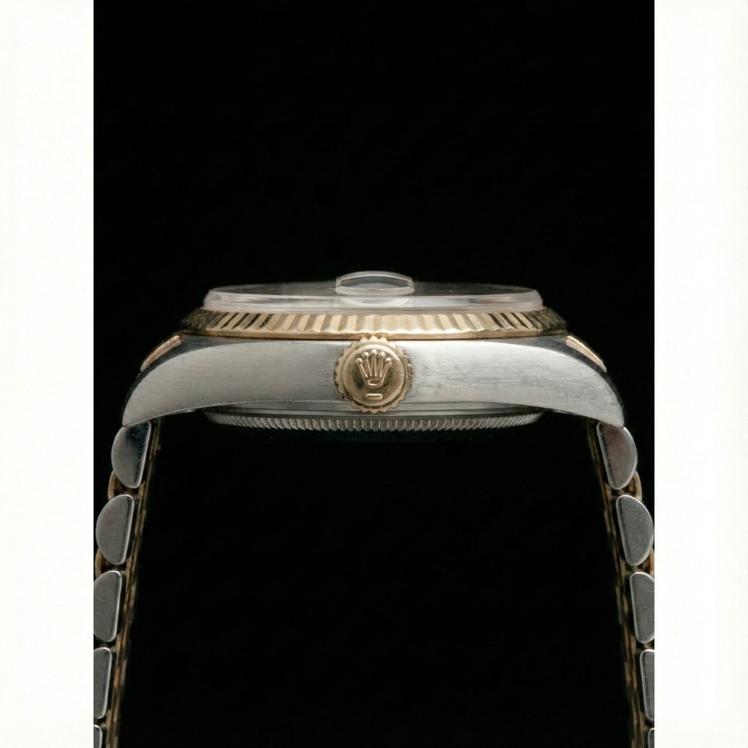 Cadran Arabe Champagne acier inoxydable & Or Jaune Jubilé Dame Rolex Datejust