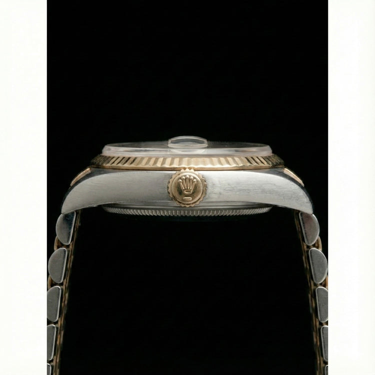 Cadran Arabe Champagne acier inoxydable & Or Jaune Jubilé Dame Rolex Datejust