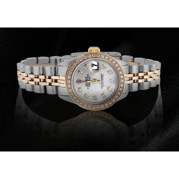 Rolex Datejust Montre Femme acier inoxydable & Or
