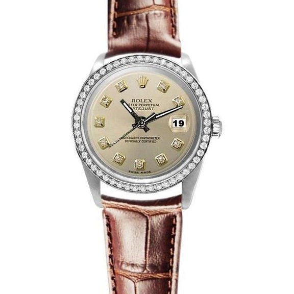 Cadran Diamant Montre Rolex Datejust Bracelet 