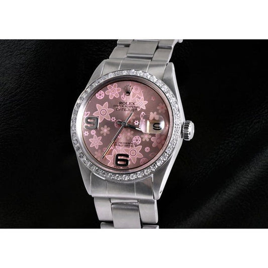  Lunette Diamant acier inoxydable Rolex Datejust Montre 