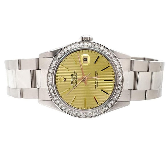 Cadran bâton acier inoxydable Montre Rolex Datejust