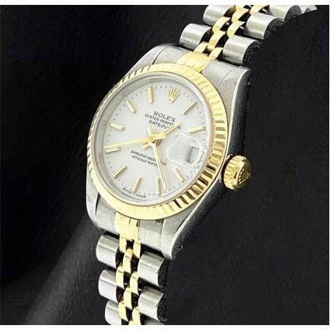 Cadran bâton blanc Datejust Rolex Regarder