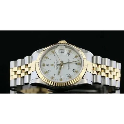 Cadran bâton blanc Rolex Jubilé Bracelet Datejust 