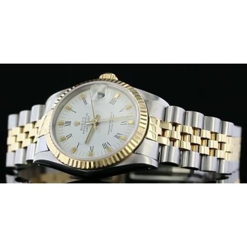 Cadran bâton blanc Rolex Jubilé Bracelet