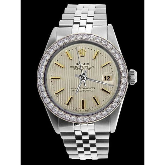 Cadran bâton blanc Rolex montre homme 