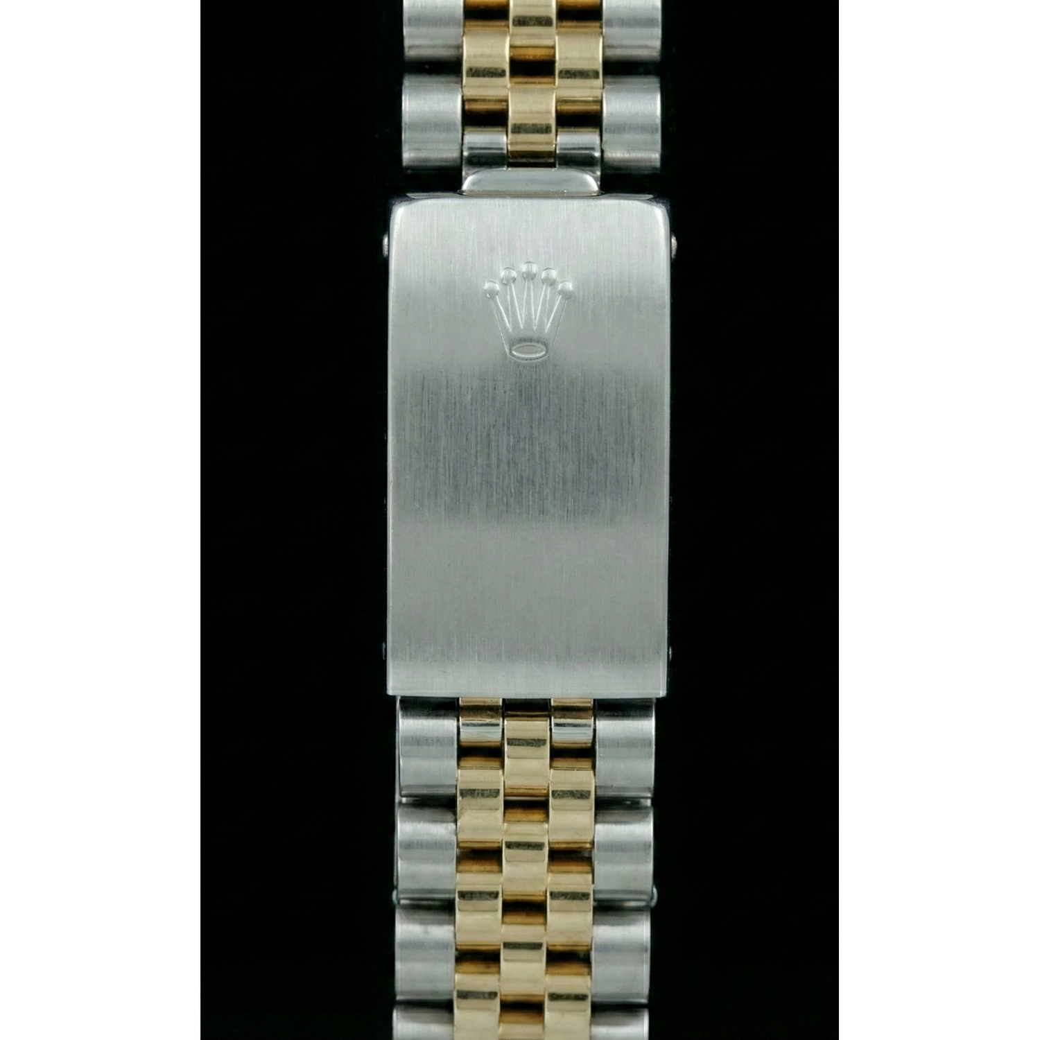 Cadran bâton bleu lunette cannelée Datejust Rolex Regarder femme acier inoxydable & or