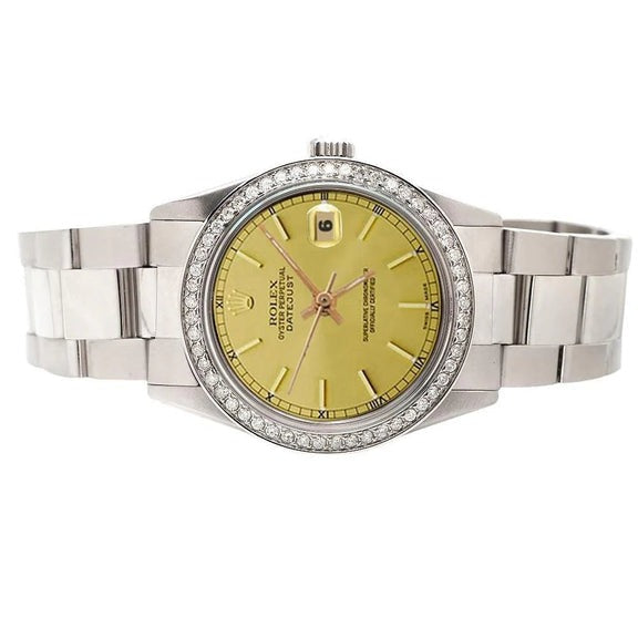 Montre Rolex Datejust acier inoxydable huître Bracelet