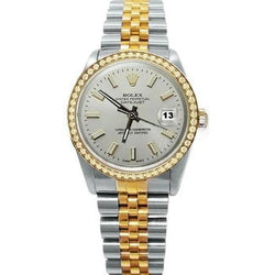 Cadran blanc et lunette en diamant Datejust Rolex Regarder pour homme Jubilee à réglage rapide
