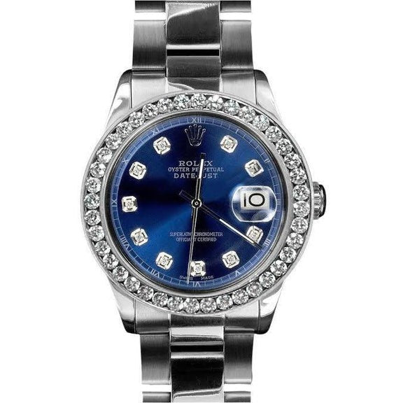 Montre Rolex Datejust Bracelet huître Acier inoxydable 
