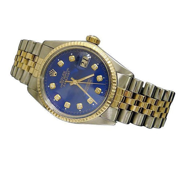  Rolex Datejust bicolore acier inoxydable & or réglage rapide