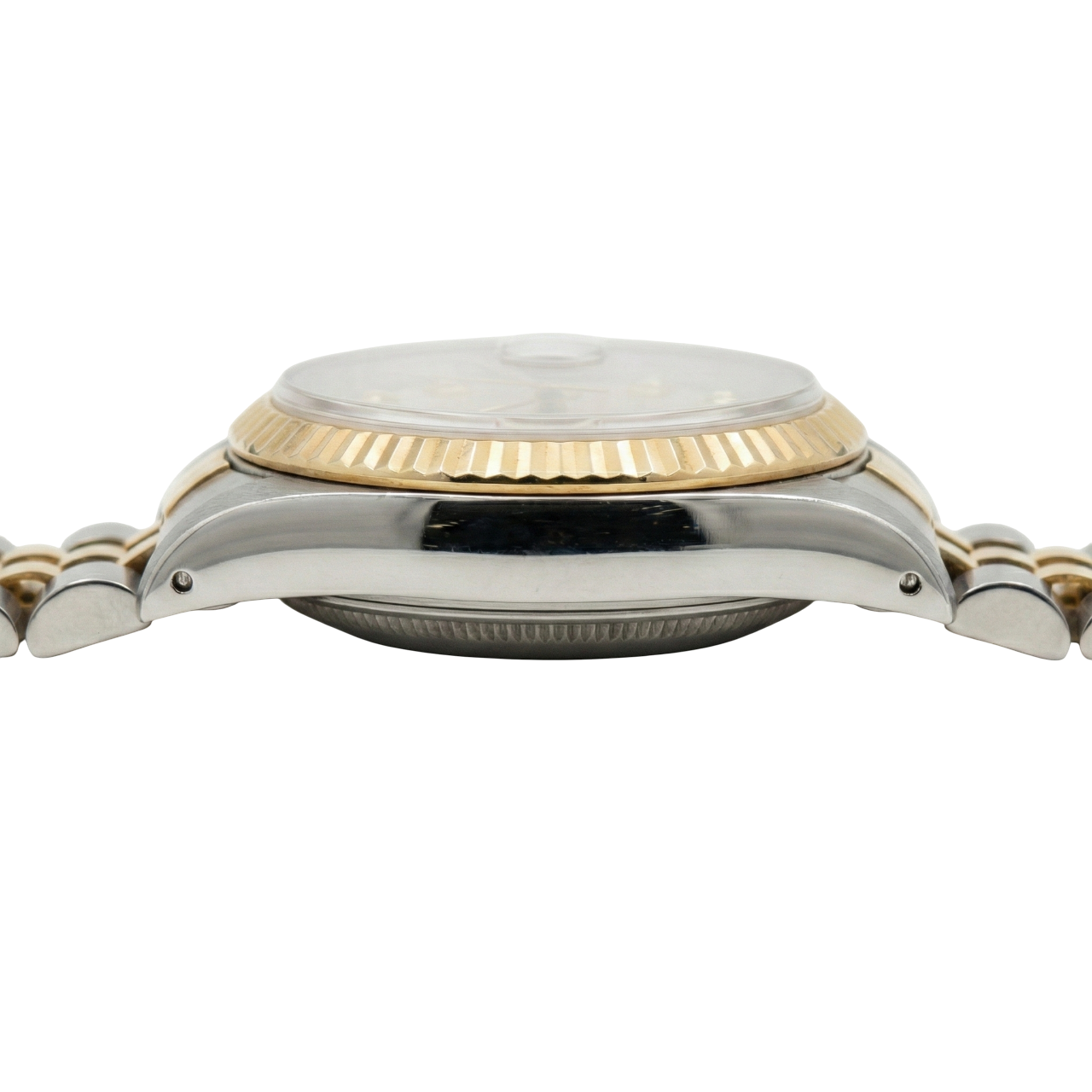 Cadran diamant bordeaux acier inoxydable & or jubilé Datejust dame montre Rolex