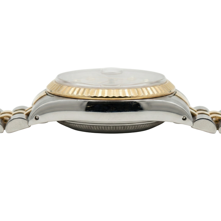 Cadran diamant bordeaux acier inoxydable & or jubilé Datejust dame montre Rolex