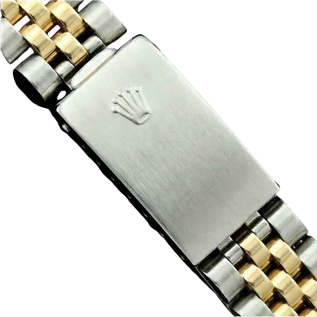 Cadran diamant bordeaux acier inoxydable & or jubilé Datejust dame montre Rolex