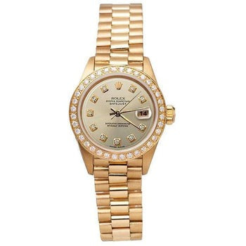 Cadran en diamant argenté Regarder Rolex 