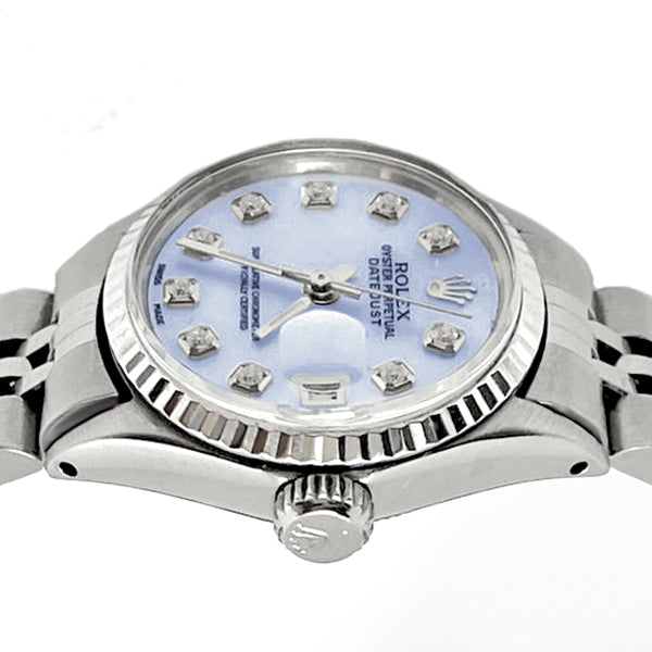 Cadran en diamant blanc Rolex Datejust Regarder Bracelet Jubilé acier inoxydable