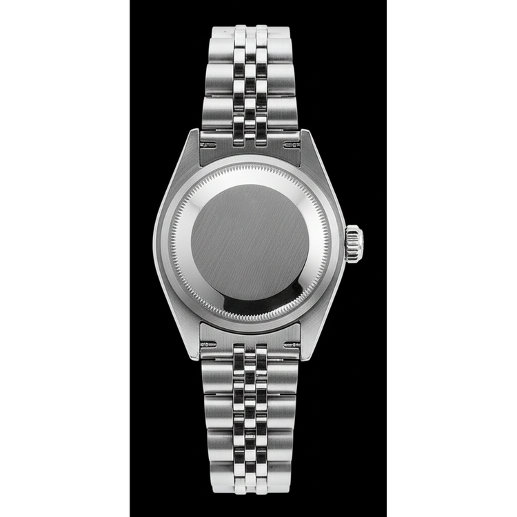 Cadran romain blanc Bracelet Rolex pour femme Datejust Lunette diamant