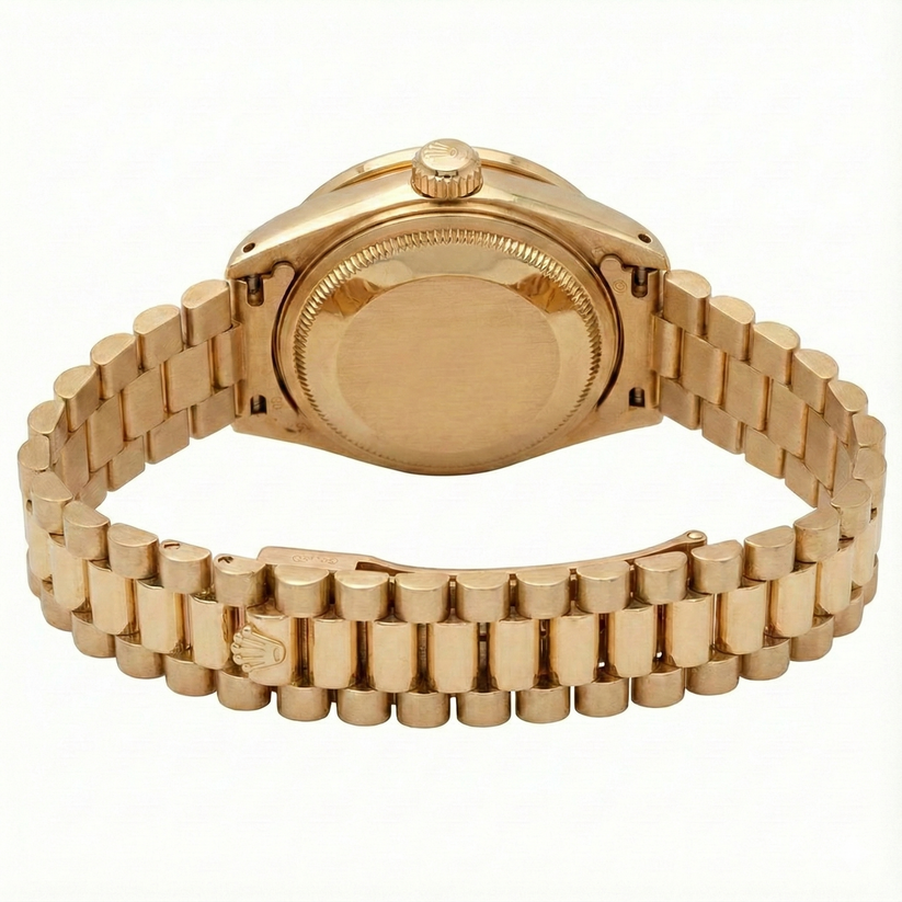 Cadran romain bleu Rolex Datejust Montre de still présidentiel Lunette en diamant