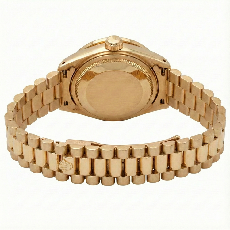 Cadran romain bleu Rolex Datejust Montre de still présidentiel Lunette en diamant