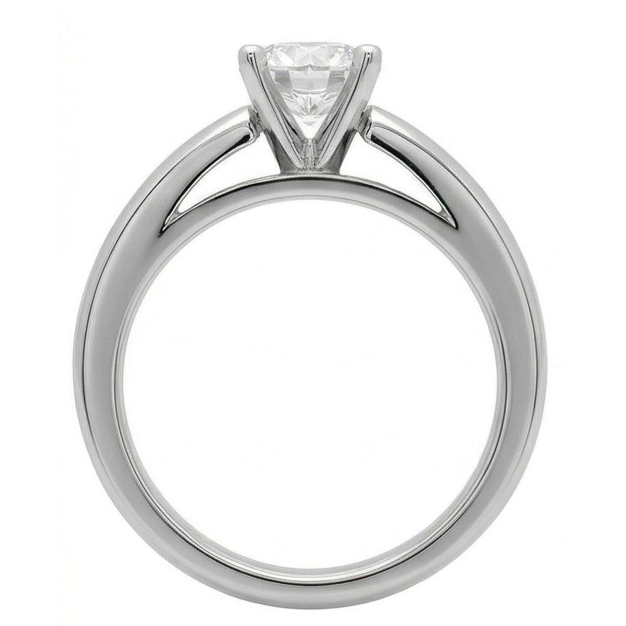naturel diamant 3carats bague sur blanc