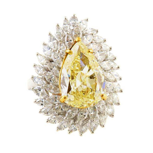 De luxe Bague de Fiançailles Halo 6 carats – vue principale