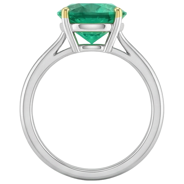 Fin Bague avec Gemme 2,50 carats – vue de profil