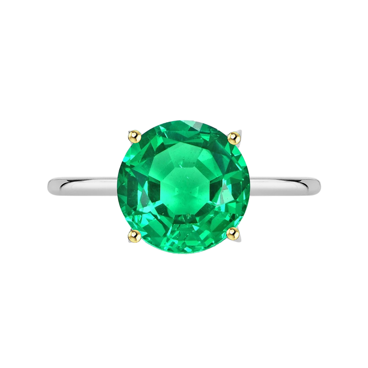 Émeraude Fine Bague avec Gemme – vue principale
