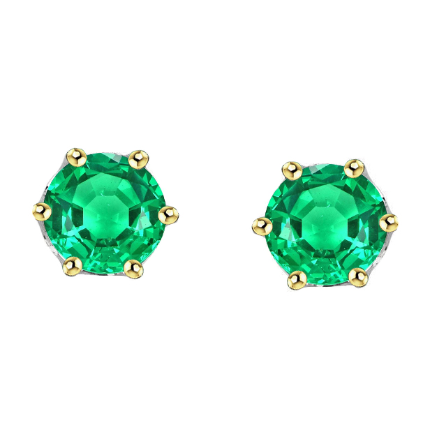 Émeraude Colombienne Gemstone Earring – vue principale