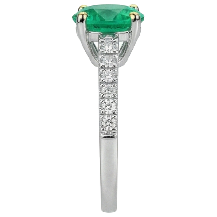 Haut de gamme Bague Pierre Précieuse 1,50 carats – vue de profil