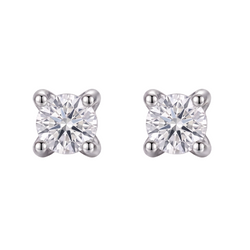 Certifié GIA Boucle d'Oreille Diamant Naturel 2.16 Carats