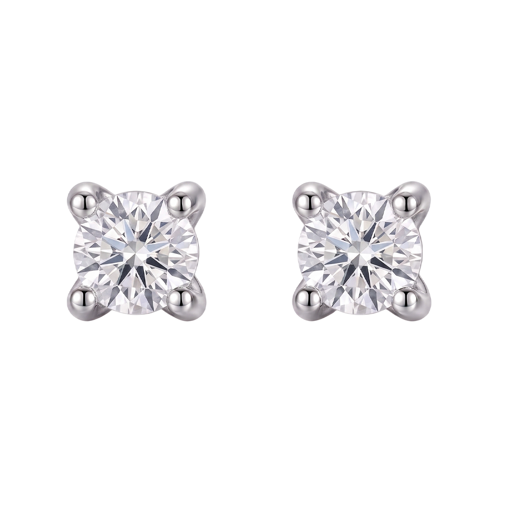 Certifié GIA Boucle d'Oreille Diamant Naturel 2.16 Carats