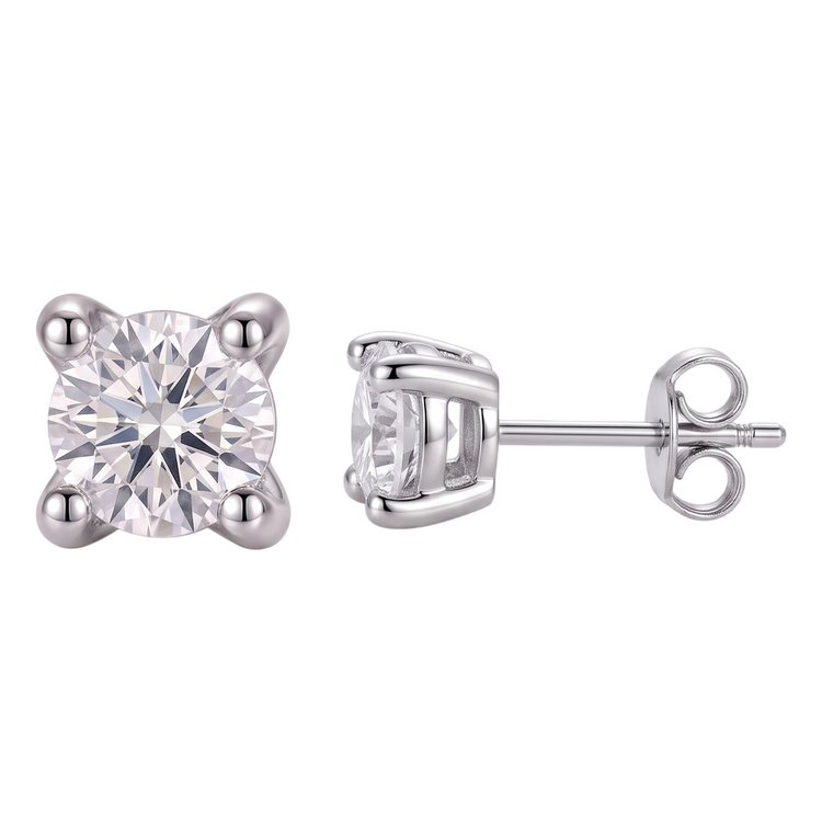 Certifié GIA Boucle d'Oreille Diamant Naturel 2.16 Carats