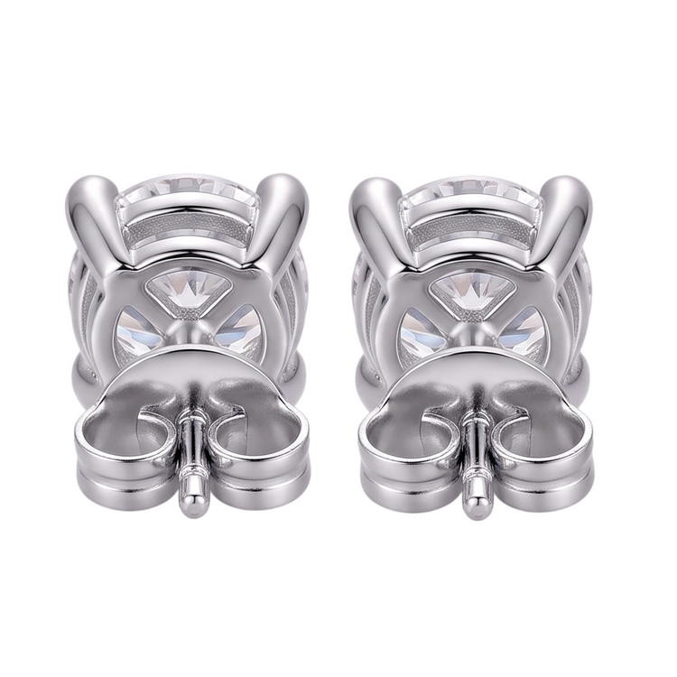 Certifié GIA Boucle d'Oreille Diamant Naturel 2.16 Carats
