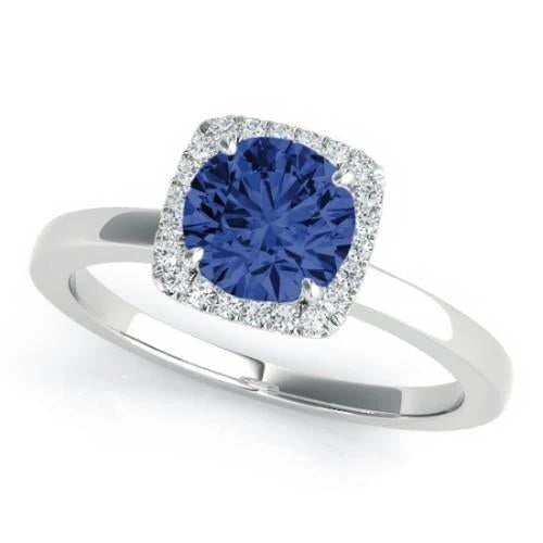 Ceylan Sapphire Diamond Jewelry Bague en or Lady Jewelry 1.90 Ct. - HarryChadEnt.FR