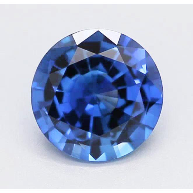 Saphir Bleu Royal Taille Ronde Loose Sapphires Natural en Gold – vue principale