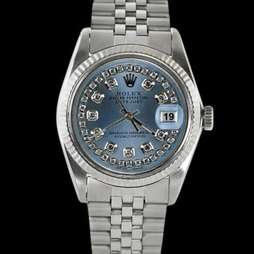 Chaîne diamant cadran acier inoxydable jubilé Bracelet