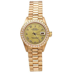 Champagne Cadran Romain Montre Rolex Datejust Bracelet De still Présidentiel G