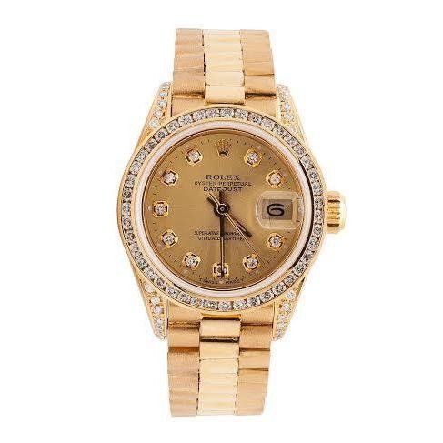 Champagne Diamant Cadran Lunette Rolex Datejust 