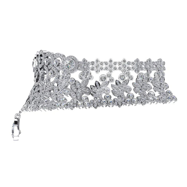 Cher Réel Diamant Collier Ras Du Cou