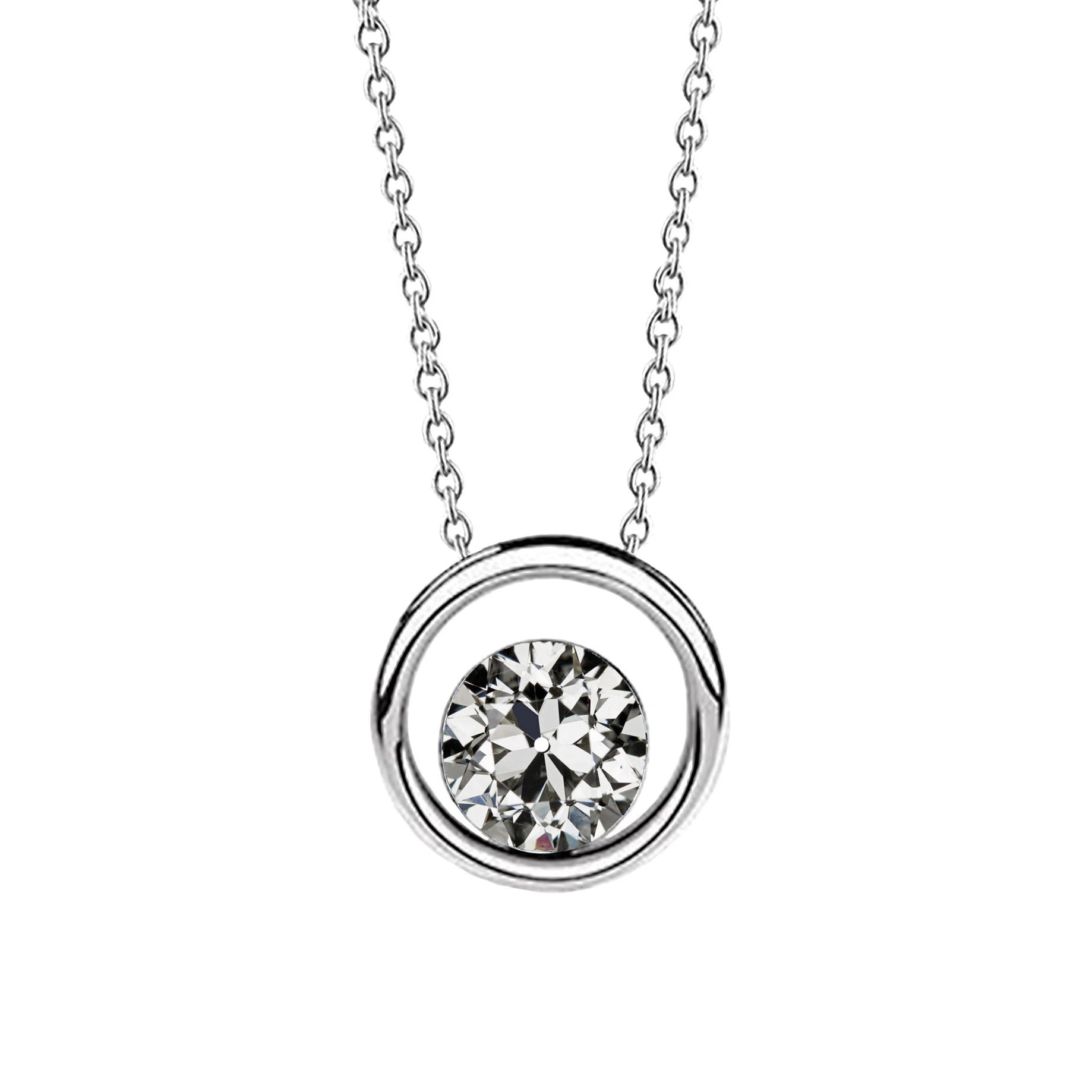 Luxueux Diamant Collier Pendentif 1,50 carats – vue principale