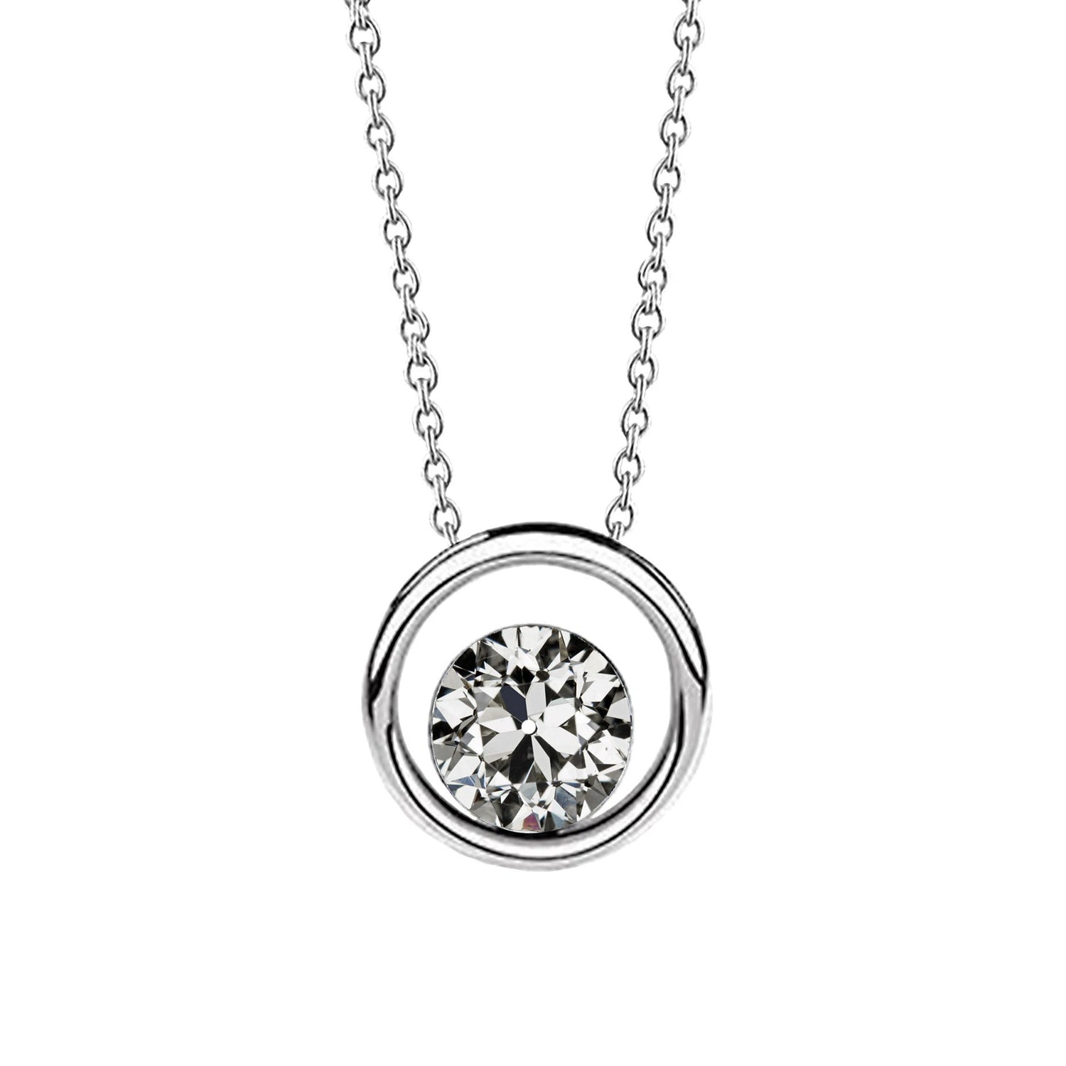 Luxueux Diamant Collier Pendentif 1,50 carats – vue principale