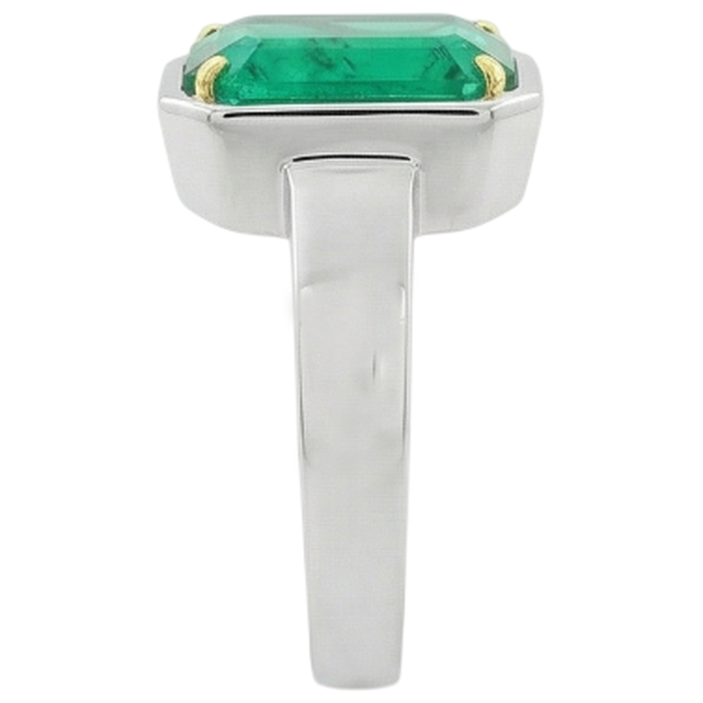 Émeraude Fine Bague Pierre de Couleur – vue arrière