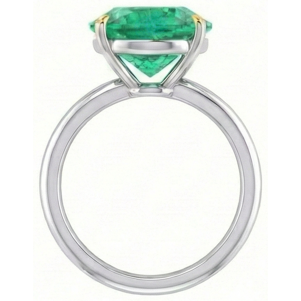 Brillant Bague Pierre Précieuse 4 carats – vue de dessus