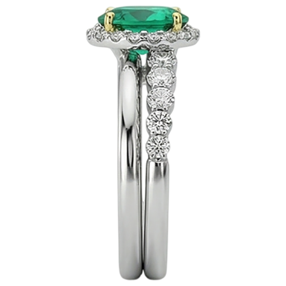 Sophistiqué Bague Pierre de Couleur 2 carats – vue de dessus