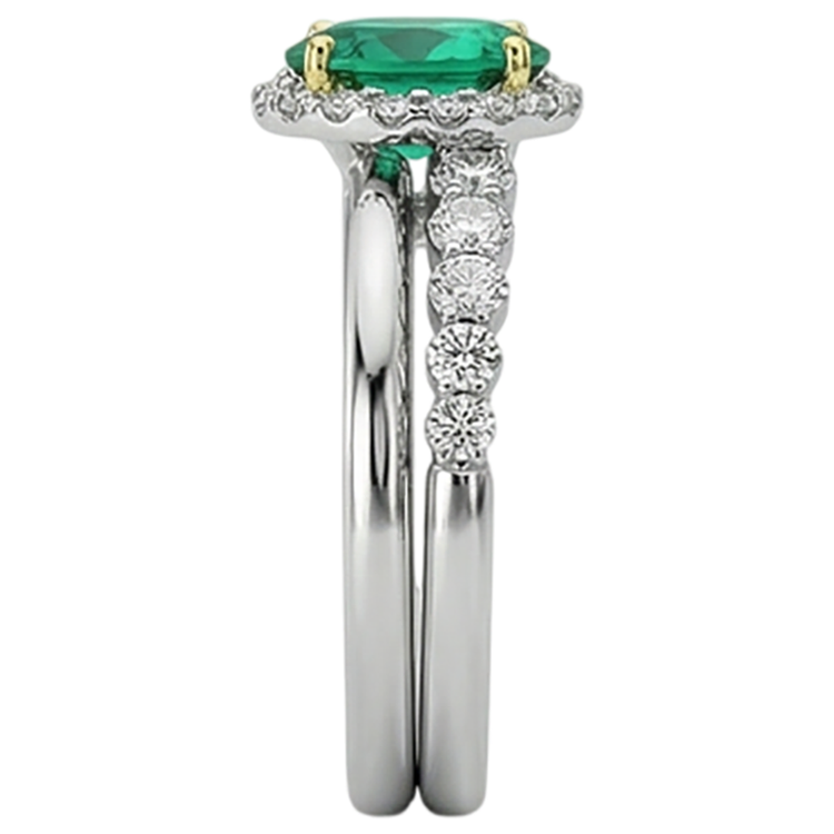 Sophistiqué Bague Pierre de Couleur 2 carats – vue de dessus