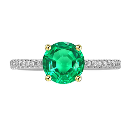 Émeraude Colombienne Certifié GIA Bague Pierre Précieuse 2