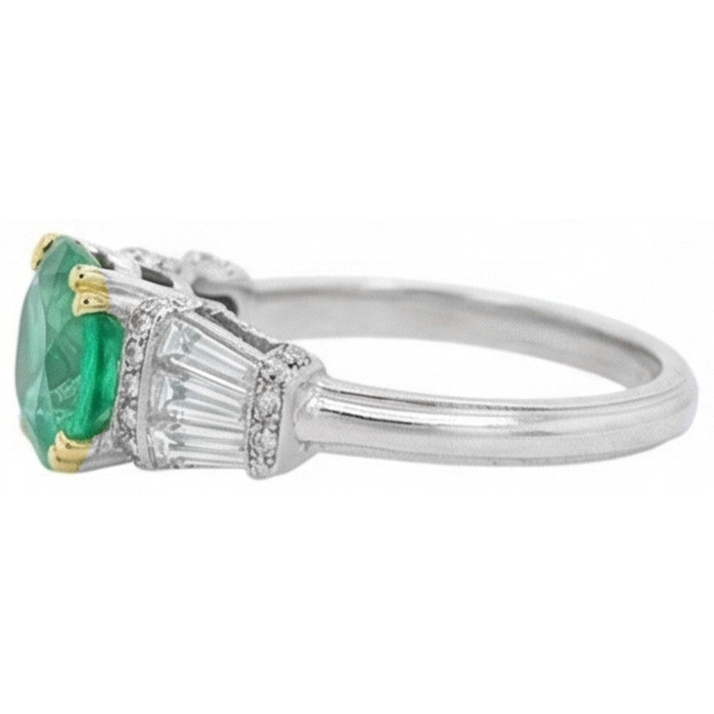 Sophistiqué Bague Pierre de Couleur 3 carats – vue de profil