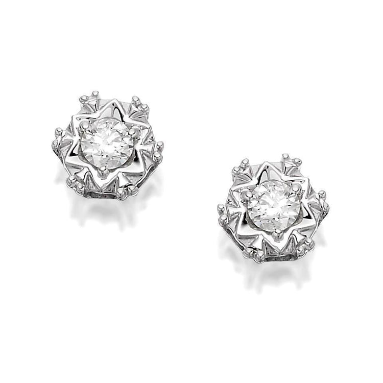 Clous D'oreilles Réel Diamant Rond Etincelant De 1.5 Ct