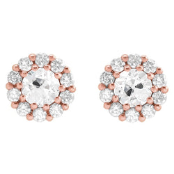 Coussin Antique Diamant Pendants d'Oreilles 1,50 carats – Or 14K