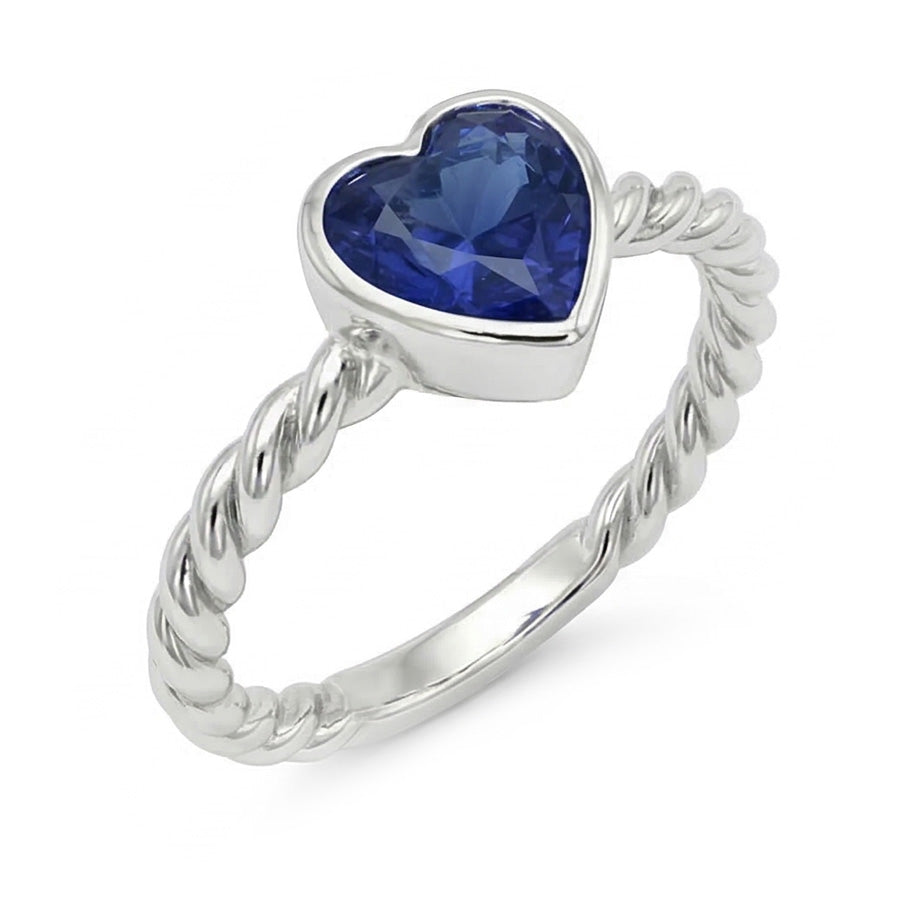 naturel heart diamant 1.50carats bague angle de côté